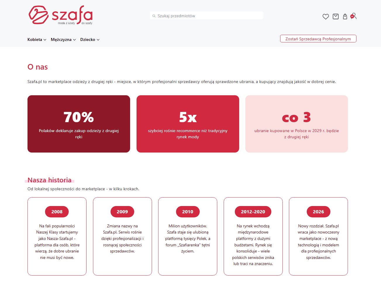 Szafa.pl - sekcja o nas